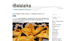 Desktop Screenshot of ibalalaika.com